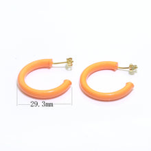 Load image into Gallery viewer, Orange Hoops