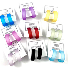 Load image into Gallery viewer, Turquoise Hoops