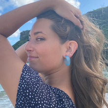 Load image into Gallery viewer, Turquoise Hoops