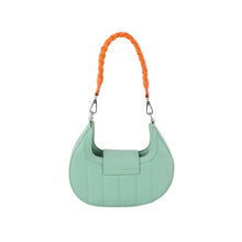 Load image into Gallery viewer, Mint &amp; Orange Hobo Bag
