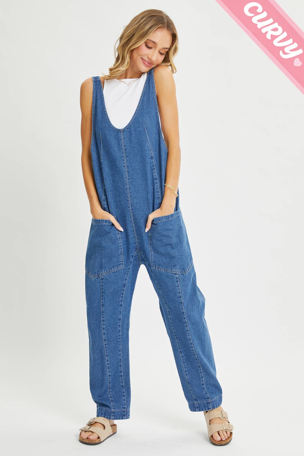 Blue Denim Jumpsuit