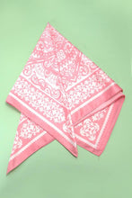 Load image into Gallery viewer, Pink Paisley Silky Bandana
