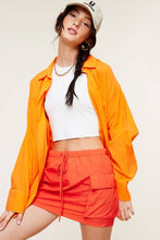 Load image into Gallery viewer, Orange Oversized Button Down
