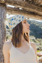 Load image into Gallery viewer, Retro Paisley Teal Scarf
