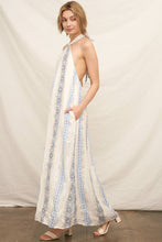 Load image into Gallery viewer, Embroidered Halter Neck Maxi Dress
