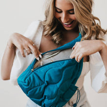 Load image into Gallery viewer, Puffer Sling Bag : Teal
