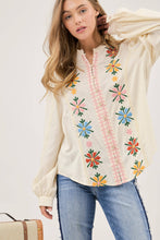 Load image into Gallery viewer, Floral Embroidered Shirt

