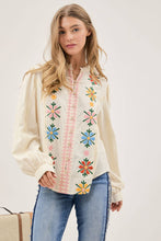Load image into Gallery viewer, Floral Embroidered Shirt

