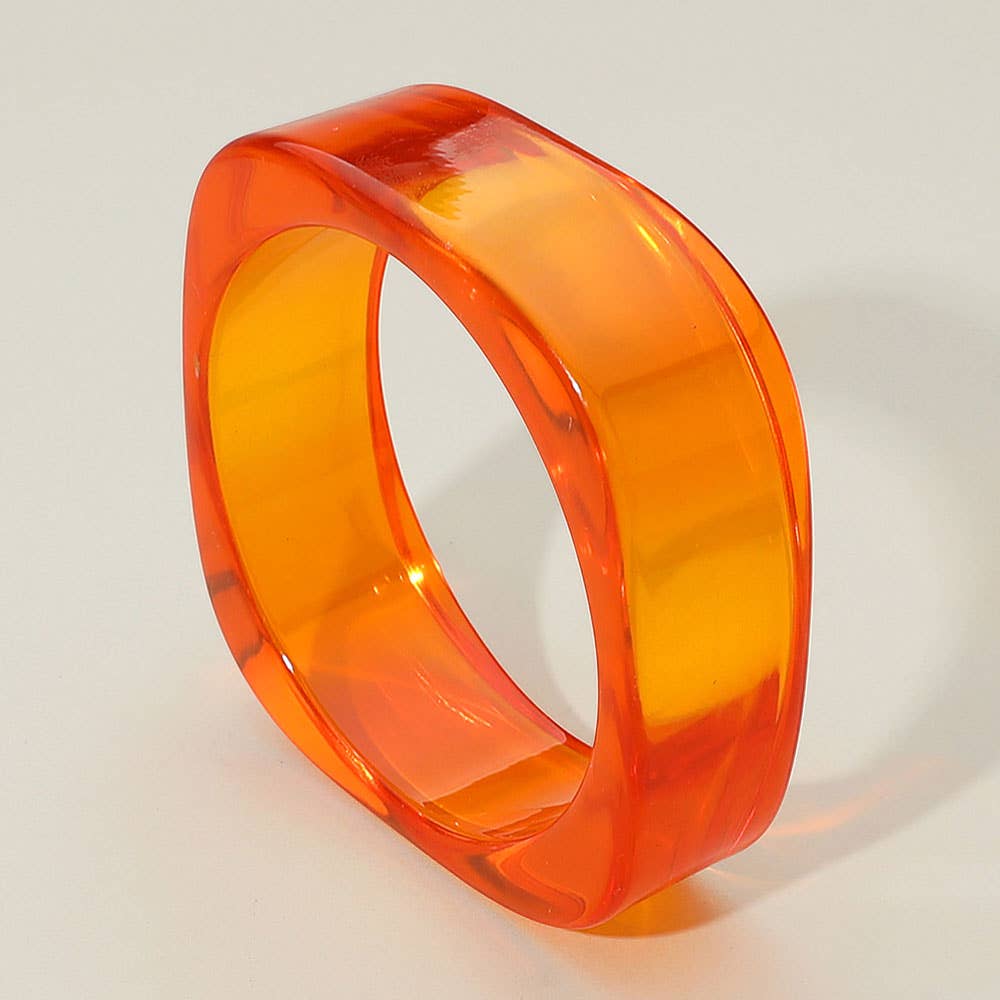 Orange Bangle Bracelet