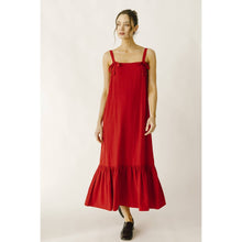 Load image into Gallery viewer, Red Midi Shift Dress
