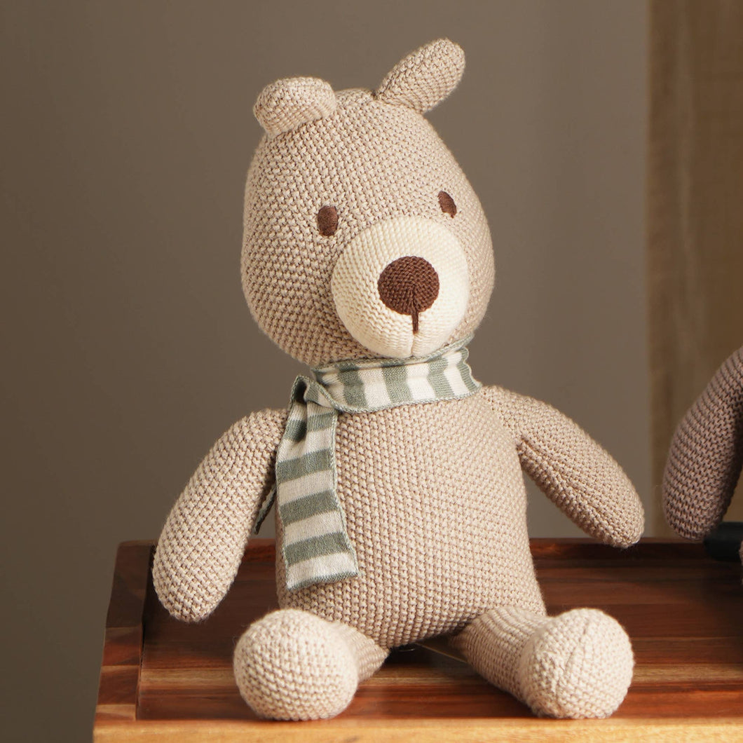 100% Handmade Cotton Knitted Bear