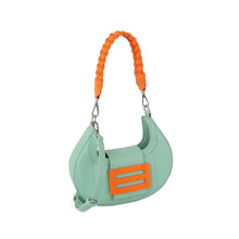 Load image into Gallery viewer, Mint &amp; Orange Hobo Bag

