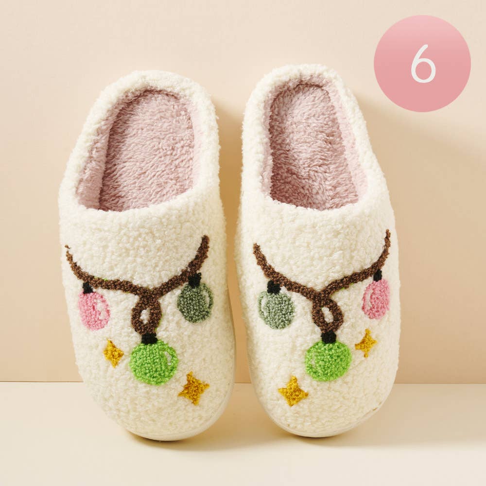 Holiday Lights Slippers