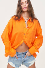 Load image into Gallery viewer, Orange Oversized Button Down
