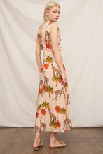 Load image into Gallery viewer, Sleeveless Cheetah Print Maxi Dress: Multi-Colored / M
