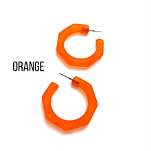 Load image into Gallery viewer, Octagon Hoops: Orange Frosted
