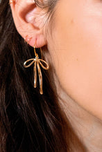 Load image into Gallery viewer, Gold Bow Earrings
