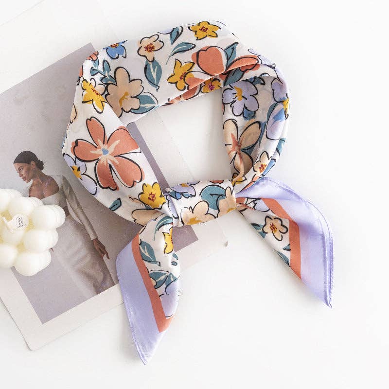 Cute Floral Scarf: 3 color options