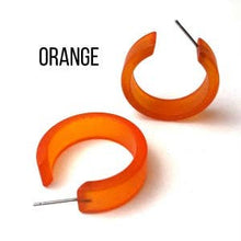 Load image into Gallery viewer, Orange Hoops
