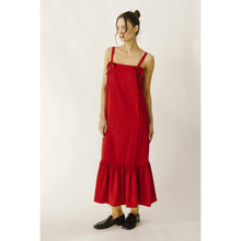 Load image into Gallery viewer, Red Midi Shift Dress
