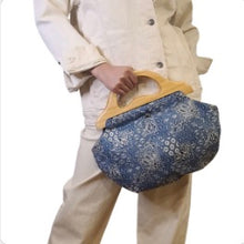 Load image into Gallery viewer, Davey&#39;s Wooden Handle Bermuda Bag: Bandana

