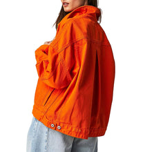 Load image into Gallery viewer, Orange Denim Jacket

