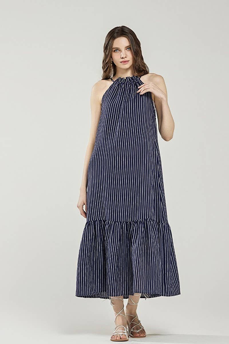 Halter Striped Maxi