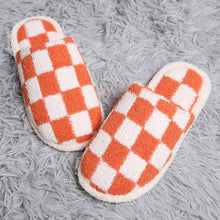 Load image into Gallery viewer, Checkerboard Soft Home Indoor Floor Slippers
: Orange / S/M
