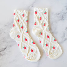 Load image into Gallery viewer, Strawberry Diamonds Socks
