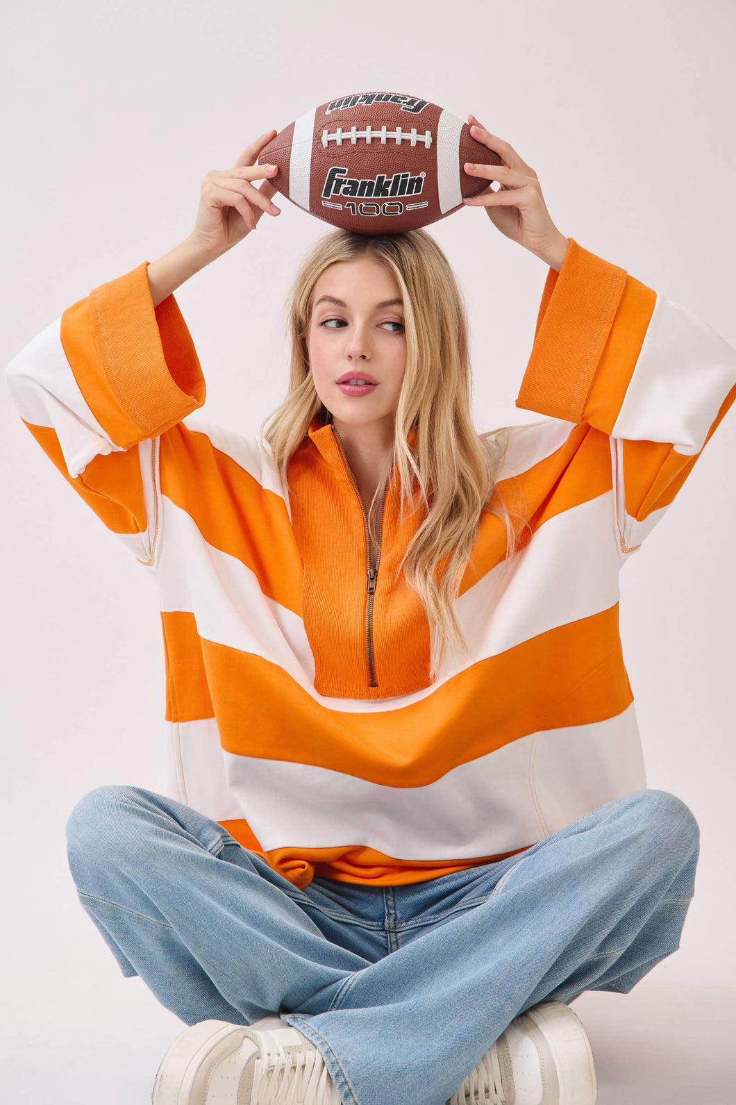 Game day Varsity Stripe Pullover