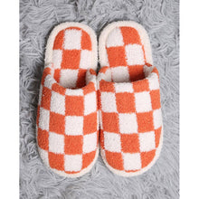 Load image into Gallery viewer, Checkerboard Soft Home Indoor Floor Slippers
: Orange / S/M
