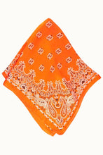 Load image into Gallery viewer, Orange Silky Bandana
