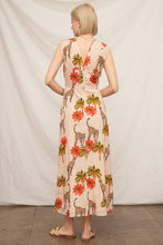 Load image into Gallery viewer, Sleeveless Cheetah Print Maxi Dress: Multi-Colored / M
