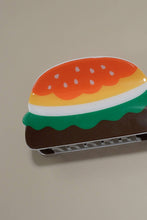 Load image into Gallery viewer, JUMBO LEMONADE BANANA HAMBURGER HAIR CLAW CLIPS | 40H843: HAMBURGER
