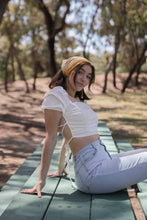 Load image into Gallery viewer, Vintage Two-Tone Bandana: Mustard/Yellow
