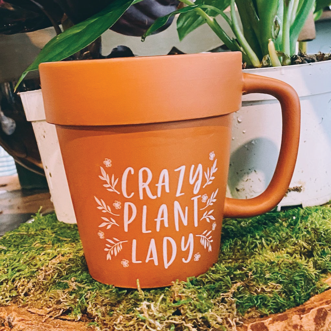 Crazy Plant Lady Terracotta Coffee Mug - Mother