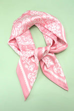 Load image into Gallery viewer, Pink Paisley Silky Bandana
