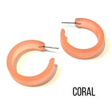 Load image into Gallery viewer, Coral Hoops
