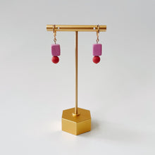 Load image into Gallery viewer, Shay Clay Earrings: Pink/Red
