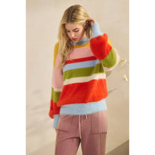 Load image into Gallery viewer, Fuzzy Rainbow Sweater
