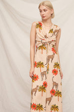 Load image into Gallery viewer, Sleeveless Cheetah Print Maxi Dress: Multi-Colored / M
