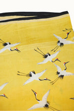 Load image into Gallery viewer, Yellow Crane Silky Bandana
