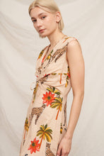 Load image into Gallery viewer, Sleeveless Cheetah Print Maxi Dress: Multi-Colored / M

