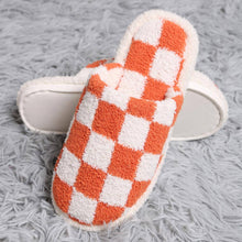 Load image into Gallery viewer, Checkerboard Soft Home Indoor Floor Slippers
: Orange / S/M

