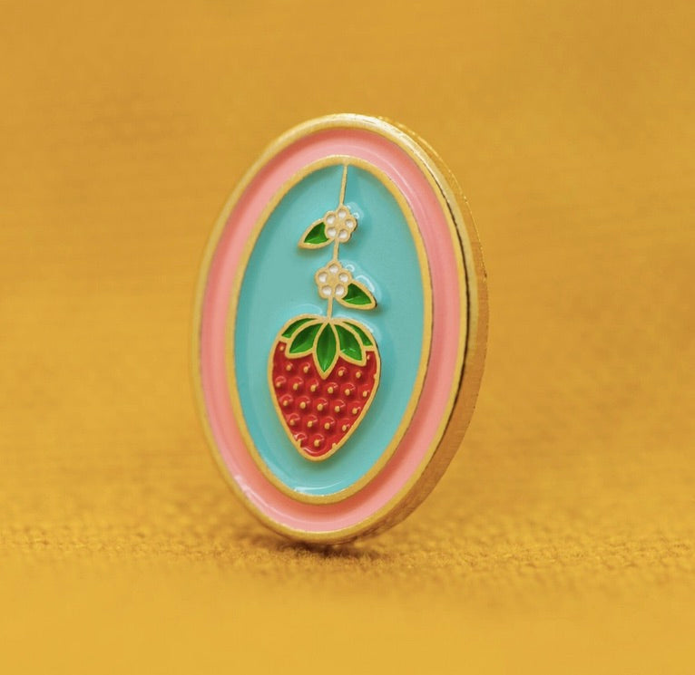 Strawberry Brooch