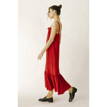 Load image into Gallery viewer, Red Midi Shift Dress
