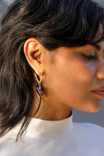 Load image into Gallery viewer, Purple Heart Earrings
