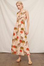 Load image into Gallery viewer, Sleeveless Cheetah Print Maxi Dress: Multi-Colored / M
