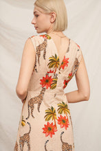 Load image into Gallery viewer, Sleeveless Cheetah Print Maxi Dress: Multi-Colored / M
