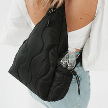 Load image into Gallery viewer, Puffer Sling Bag : Black
